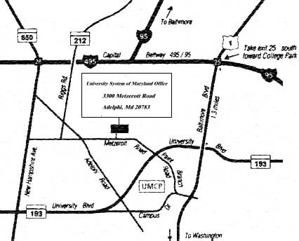 A map showing the location of the USM Office
