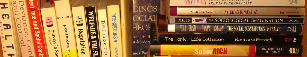 textbooks on shelf